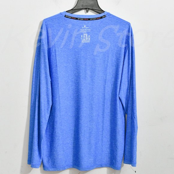 NWT ! Spyder Men’s sun tee ( Rash Guard),50+ UPF,lightweight BLUE - Picture 6 of 7